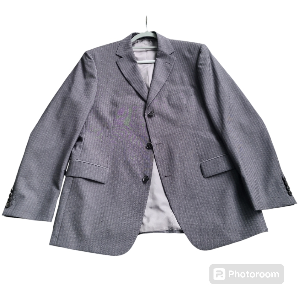 2pc HUGO‎ BOSS Rossellini Movie US Mohair Wool Three-Button Suit 42R Blazer
